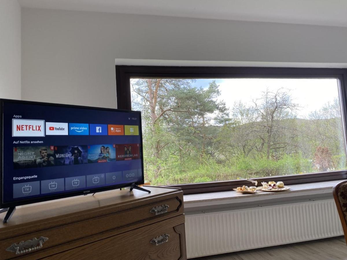 Schoene Ferienwohnung Mit Waldblick In Dillenburg Eksteriør bilde